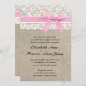 Rustikale Imitate laden zum Hochzeitsauftakt ein R Einladung (Vorne/Hinten)