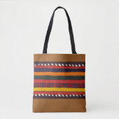 Rustikale Imitate Leder Ethnic Stripes Chic Wester Tasche (Vorderseite)