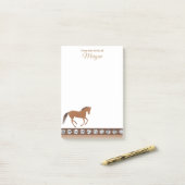 Rustikale Imitate lehnen sich vom Pony-Schreibtisc Post-it Klebezettel (Auf Schreibtisch)