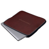 * Rustikale Imitate mit Brauntönen gestempelt Laptopschutzhülle (Vorne Knopf)