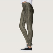 Rustikale Imitate Muster aus Holz Leggings (Links)
