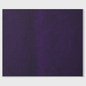Rustikale Imitate Plum Lila Burlap Textur Geschenkpapier (Flach)