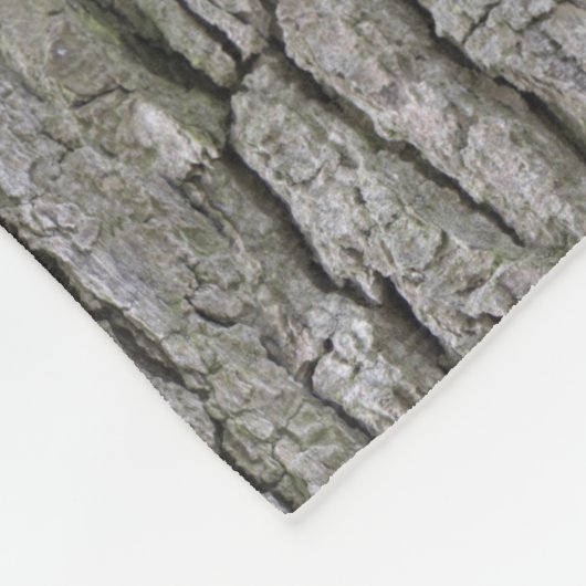 Rustikale Imitate Trockenholz Getreidebaum Barke Fleecedecke (Ecke)