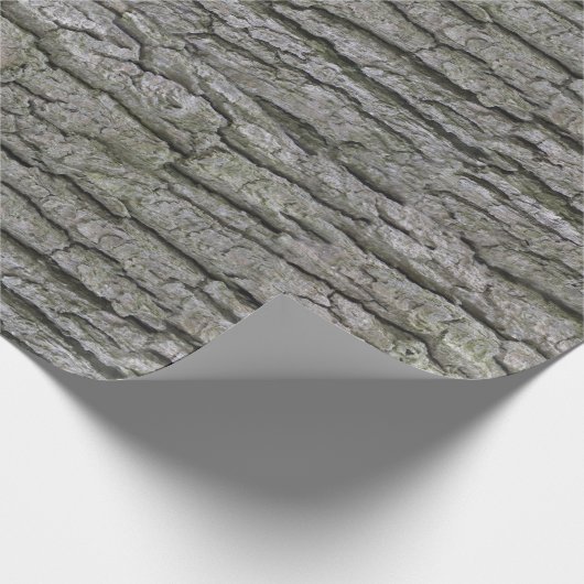 Rustikale Imitate Trockenholz Getreidebaum Barke Geschenkpapier (Ecke)