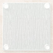 Rustikale Imitate Trockenholz Getreidebaum Barke Glasuntersetzer (Rückseite)