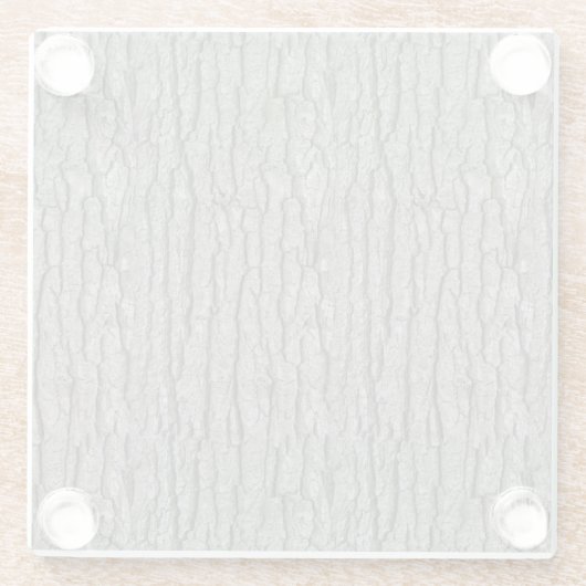 Rustikale Imitate Trockenholz Getreidebaum Barke Glasuntersetzer (Rückseite)