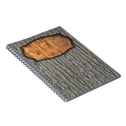 Rustikale Imitate Trockenholz Getreidebaum Barke Notizblock (Rechte Seite)