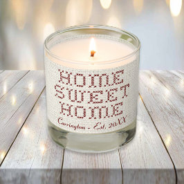 Rustikale Imitats Cross-Stitch Zuhause Sweet Zuhau