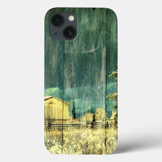 Rustikale, immergrüne Hütte aus Barnholz Case-Mate iPhone Hülle (Rückseite)