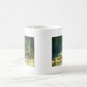 Rustikale, immergrüne Hütte aus Barnholz Kaffeetasse (Mittel)
