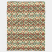 Rustikale indigene Industrie Kupfer blau Fleecedecke (Vorderseite)