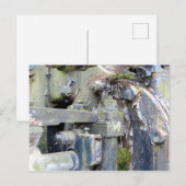 Rustikale industrielle Textur Postkarte (Vorne/Hinten)