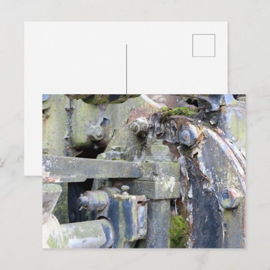 Rustikale industrielle Textur Postkarte (Vorne/Hinten)