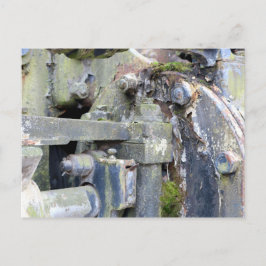 Rustikale industrielle Textur Postkarte