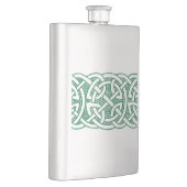 Rustikale irische keltische Knot Ornament Flachmann (Rechts)