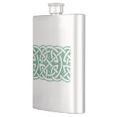 Rustikale irische keltische Knot Ornament Flachmann (Links)