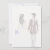 Rustikale islamische Save-the-Date-Karte Einladung (Rückseite)