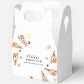 Rustikale italienische Slice Pizza Babydusche Geschenkschachtel (Offen)
