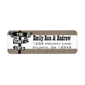 Rustikale Jagd über Barnwood-Rücksendeadresse (Vorne)