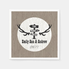 Rustikale Jagd über Barnwood Serviette