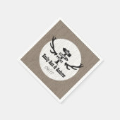 Rustikale Jagd über Barnwood Serviette (Ecke)