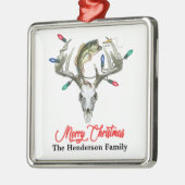 Rustikale Jagd Weihnachten Ornament Aus Metall (Links)