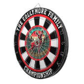 Rustikale Jagdhütte Hirsch Kunst Dartscheibe (Vorderseite rechts)