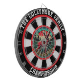 Rustikale Jagdhütte Hirsch Kunst Dartscheibe (Vorderseite Links)