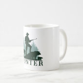 Rustikale Jäger-Silhouette mit Tasse von Wildtiere (VorderseiteRechts)