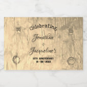 Rustikale jedes Hochzeitanfänger Custom Niedlich M Alkoholflaschenetikett (Einzelnes Label)