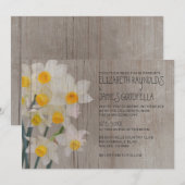 Rustikale Jonquil Hochzeit Einladungen (Vorne/Hinten)