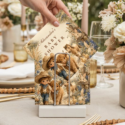 Rustikale Jungen Western Boho Babyparty Serviette