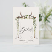 Rustikale Jungfrau in Aquarell RSVP Karte (Stehend Vorderseite)