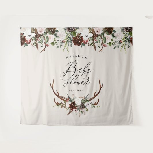 Rustikale Junggesellendusche Wandteppich (Vorderseite (Horizontal))