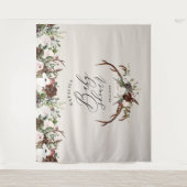 Rustikale Junggesellendusche Wandteppich (Vorderseite)