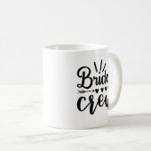 Rustikale Junggesellinnen-Abschieds-Kalligrafie-Br Kaffeetasse (VorderseiteRechts)