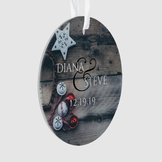 Rustikale Jungvermählten-1. Ornament (Vorderseite)