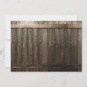 Rustikale juristische Fakultät Foto Graduation Par Einladung (Rückseite)