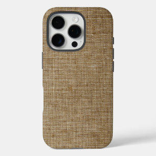 Rustikale Jute-Natur – Farmhouse-Organische Textur iPhone 16 Pro Hülle