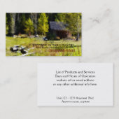 Rustikale Kabine am ersten Tag des Herbstes (Vorne/Hinten)