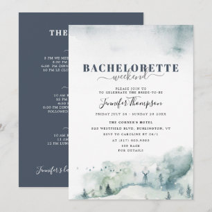 Rustikale Kabine Bachelorette Wochenende Ausflug Einladung