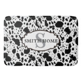 Rustikale Kabine Cowhide Print Cosy Bauernhof Badematte (Vorderseite)