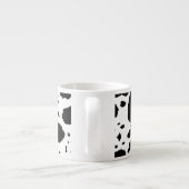 Rustikale Kabine Cowhide Print Cosy Bauernhof Espressotasse (Rückseite)