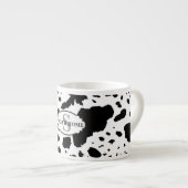 Rustikale Kabine Cowhide Print Cosy Bauernhof Espressotasse (Vorderseite Rechts)