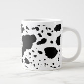 Rustikale Kabine Cowhide Print Cosy Bauernhof Jumbo-Tasse (Rechts)
