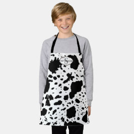 Rustikale Kabine Cowhide Print Cosy Bauernhof Schürze