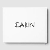 Rustikale Kabine Elch Gästebuch (Rückseite)
