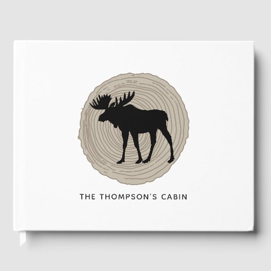 Rustikale Kabine Elch Gästebuch (Vorderseite)