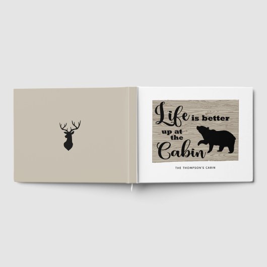 Rustikale Kabine Gästebuch (Voll)
