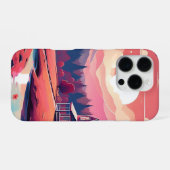 Rustikale Kabine im Herbst-Fall Stream_iphone iPhone Hülle (Rückseite (Horizontal))